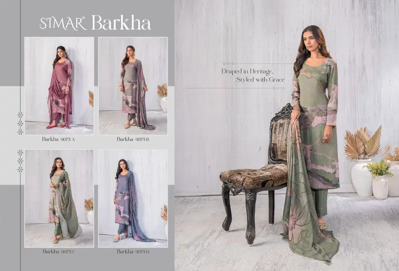 Barkha By Glossy Cotton Digital Printed Dress Material Wholesale Shop In Surat